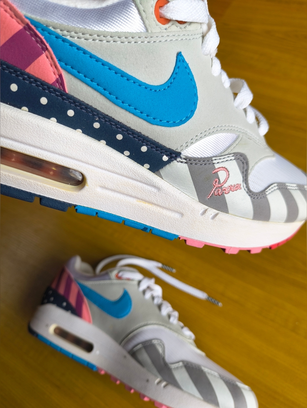 Nike Air Max 1 Collab With Dutch artist Piet Parra Size 7.5 Like New - Picture 9 of 16